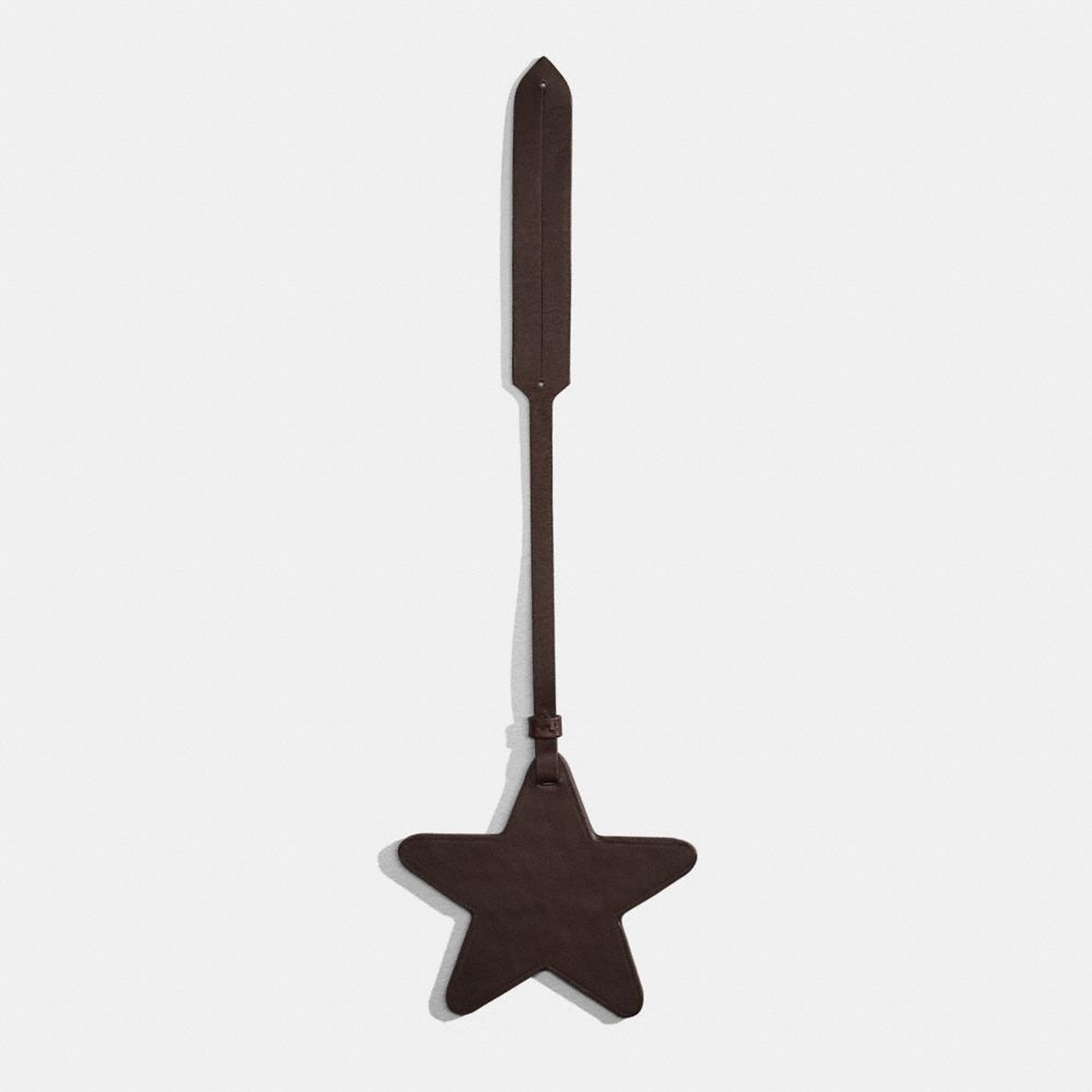 COACH®,Remade Star Bag Charm,Bag Charm,Casual,Brown,Back View