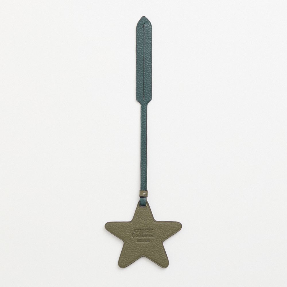 COACH®,Remade Star Bag Charm,Bag Charm,Casual,Green,Back View