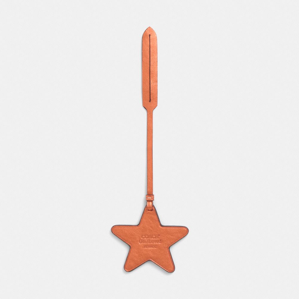 COACH®,Remade Star Bag Charm,Bag Charm,Casual,Brown,Back View