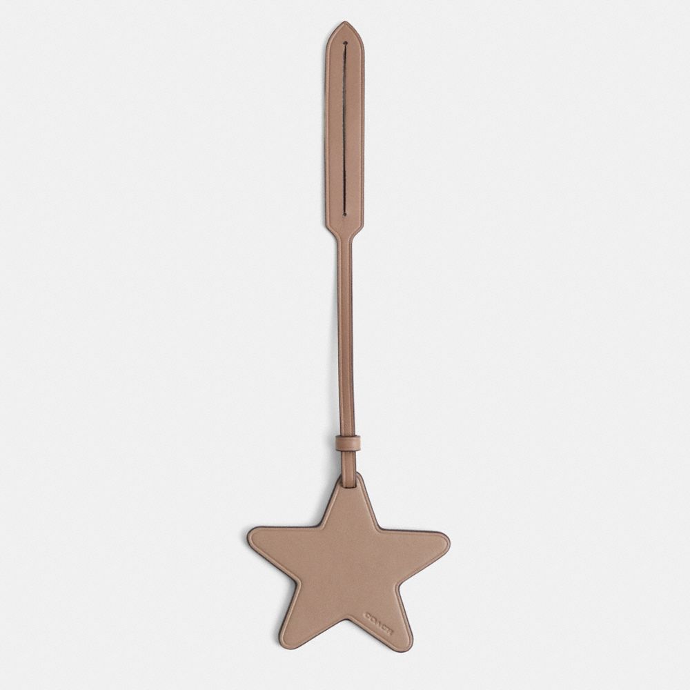 COACH®,Remade Star Bag Charm,Bag Charm,Casual,Taupe,Front View