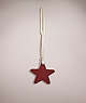 COACH®,REMADE STAR BAG CHARM,Leather,School Spirit,Wine,Front View