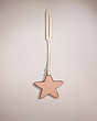 COACH®,REMADE STAR BAG CHARM,Leather,School Spirit,Wine,Back View