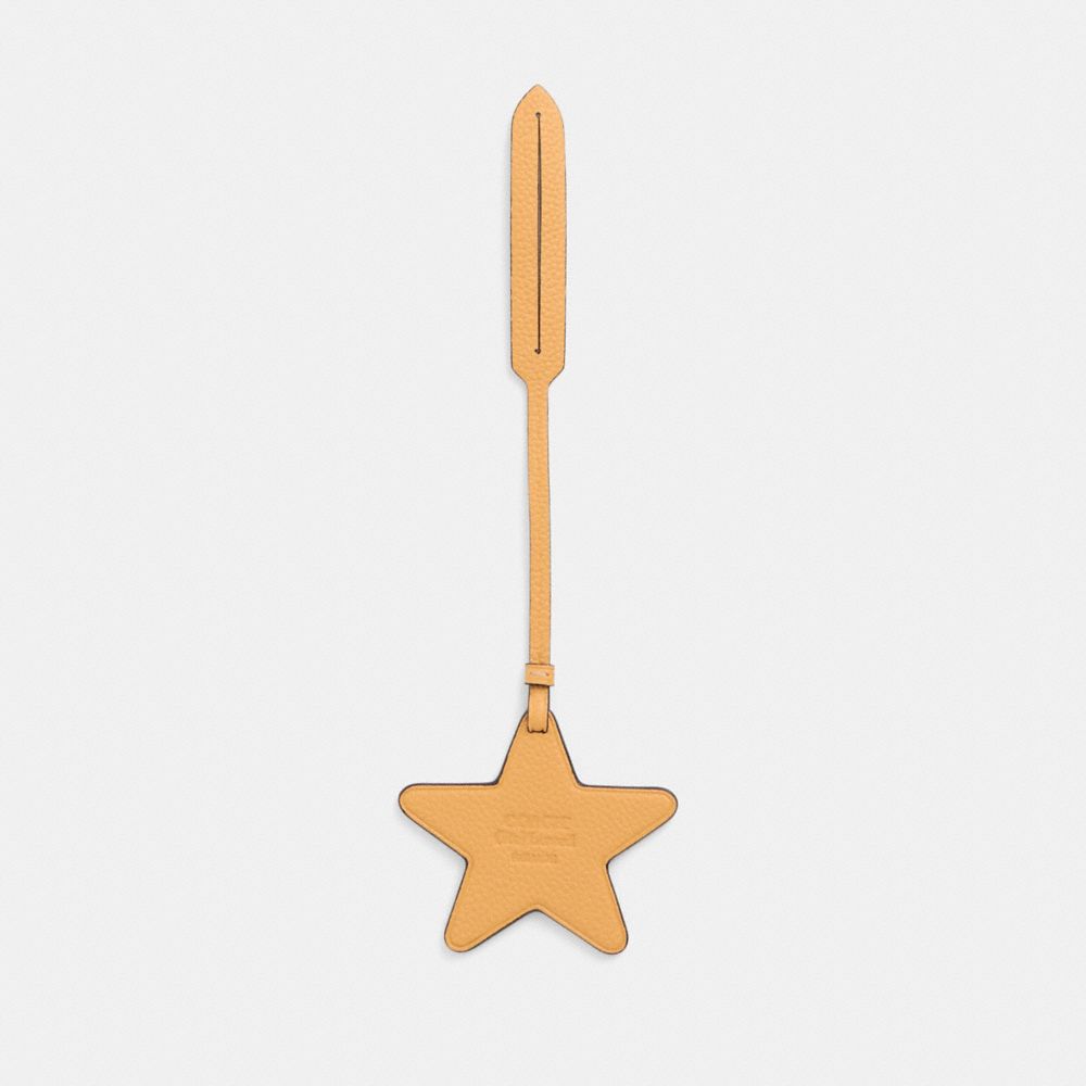 COACH®,Remade Star Bag Charm,Bag Charm,Casual,Mustard,Back View
