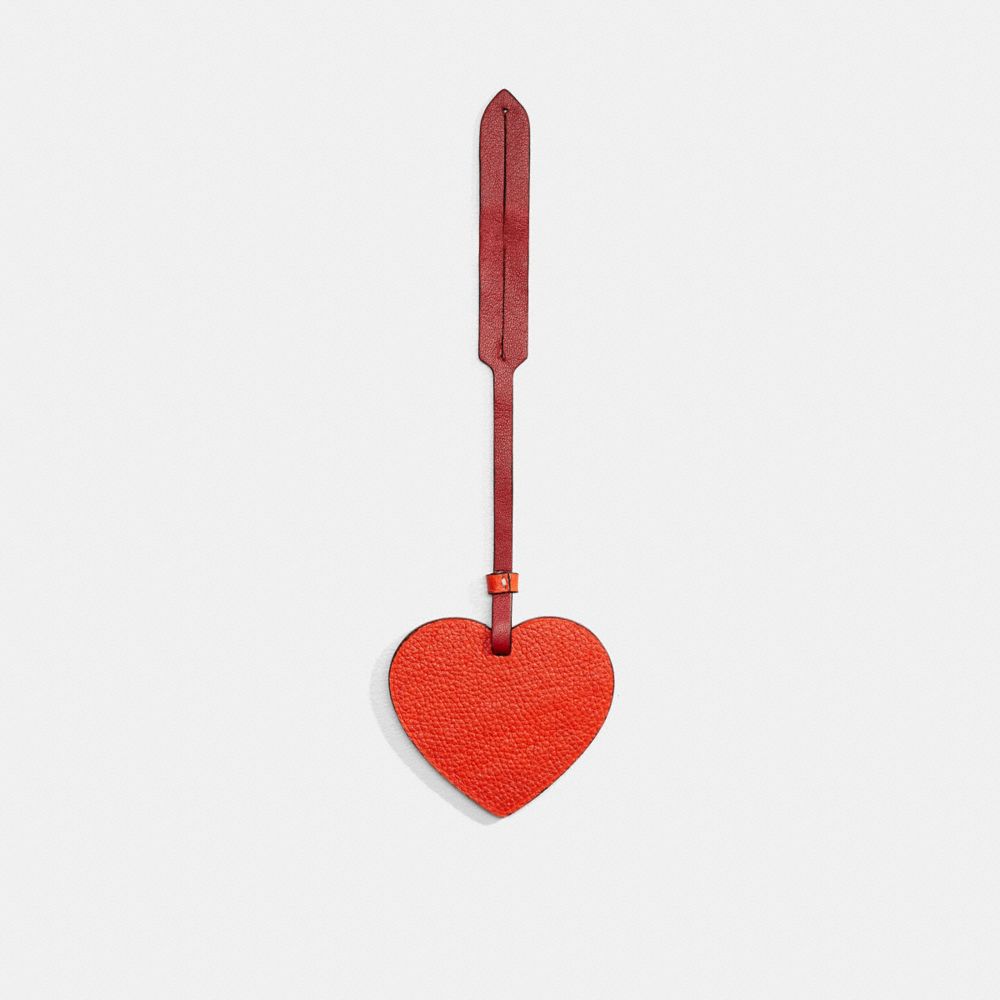 COACH®,Remade Heart Bag Charm,Bag Charm,Heart Embellishment,Casual,Multi Color,Back View