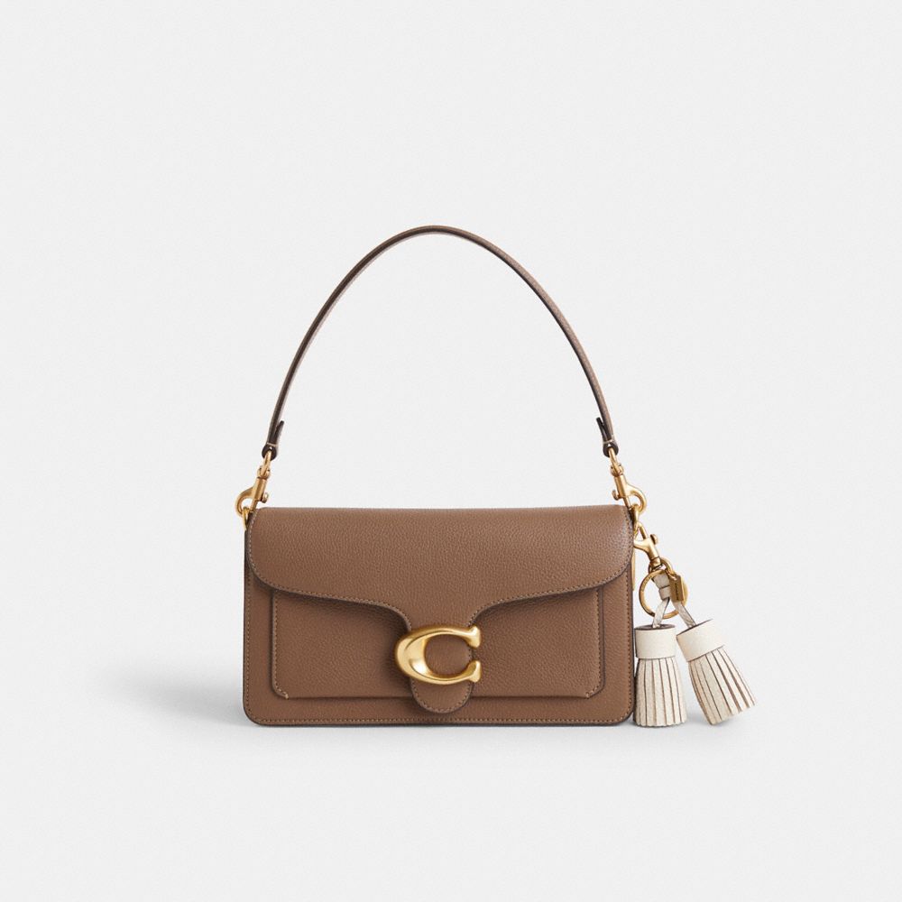 COACH®,Remade Tassel Bag Charm,Leather,Bag Charm,Tassel,Logo,Cocktail,,Angle View