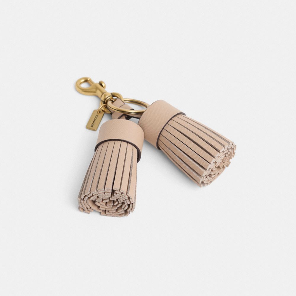 COACH®,Remade Tassel Bag Charm,,Front View