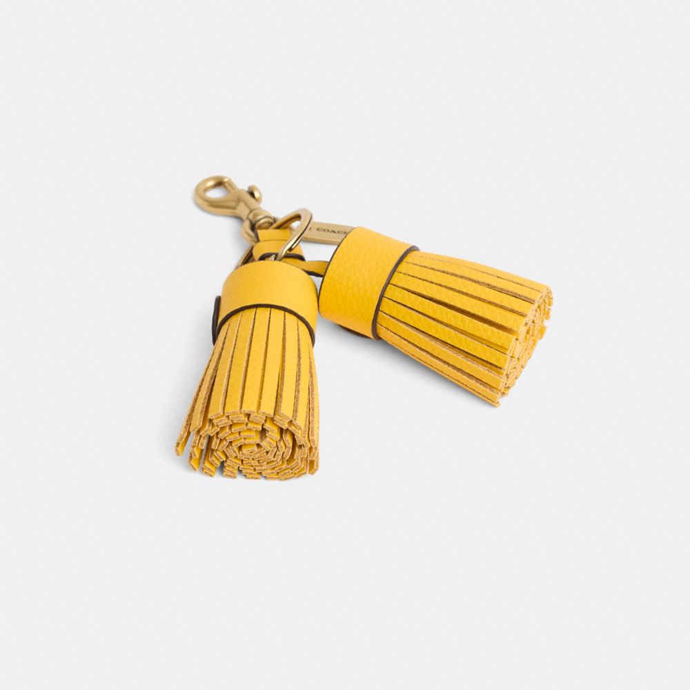 COACH®,Remade Tassel Bag Charm,,Front View