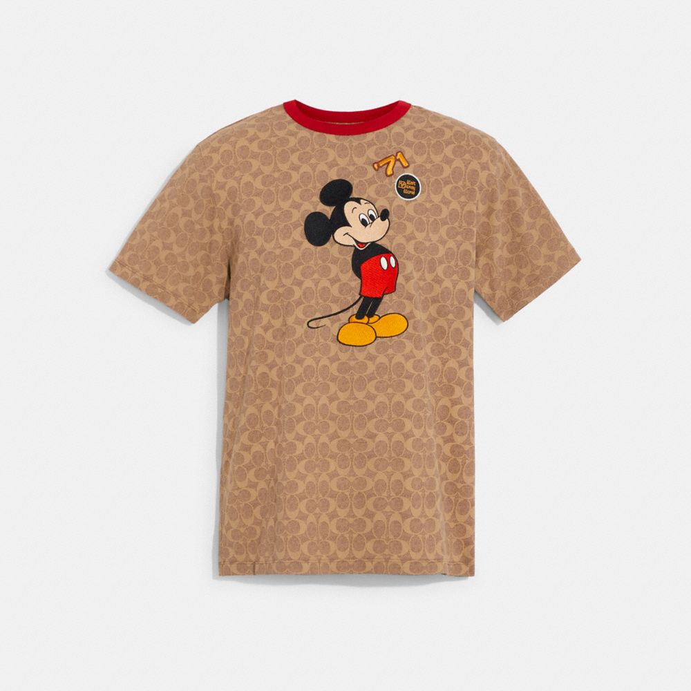 COACH® | Disney X Coach Mickey Mouse Signature T Shirt In Organic