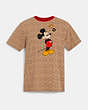 Disney X Coach Mickey Mouse Signature T Shirt In Organic Cotton
