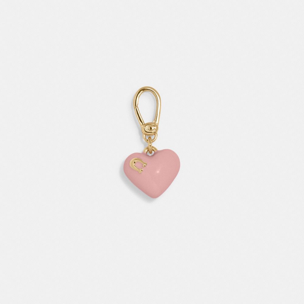 Enamel Signature Heart Charm | COACH®