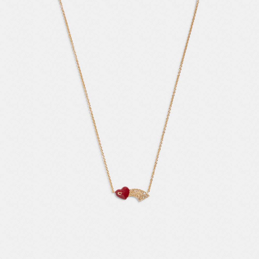 Enamel Signature Heart Necklace