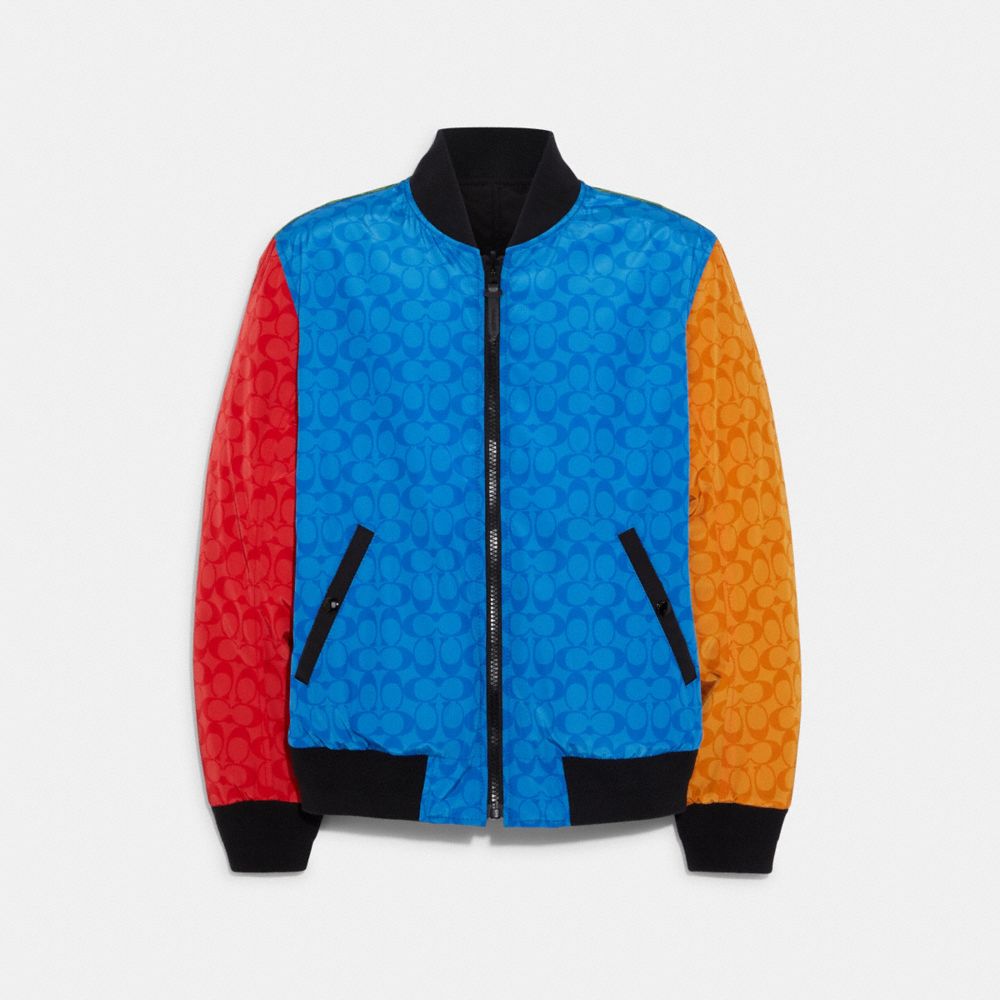 Men's Reversible Colorblock Accent Down Jacket