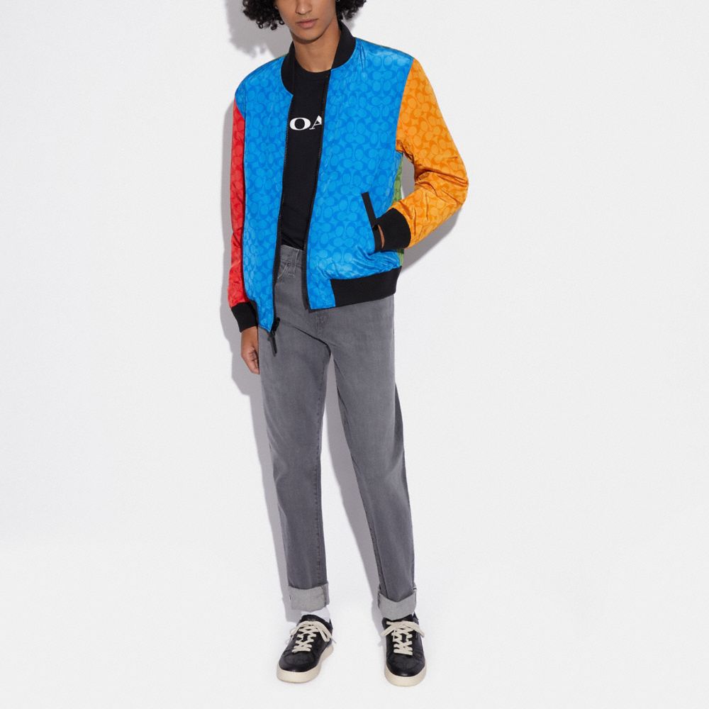 Veste MA-1 réversible signature à contraste de couleur