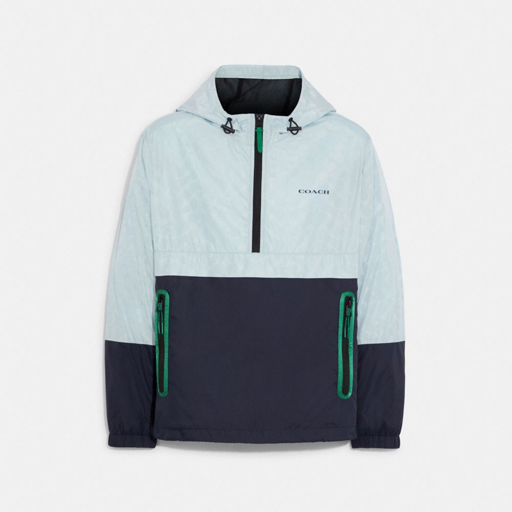 Colorblock Signature Half Zip Windbreaker