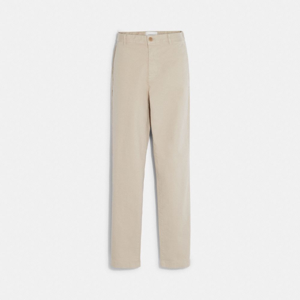 COACH®,CHINO PANTS,Stone,Front View
