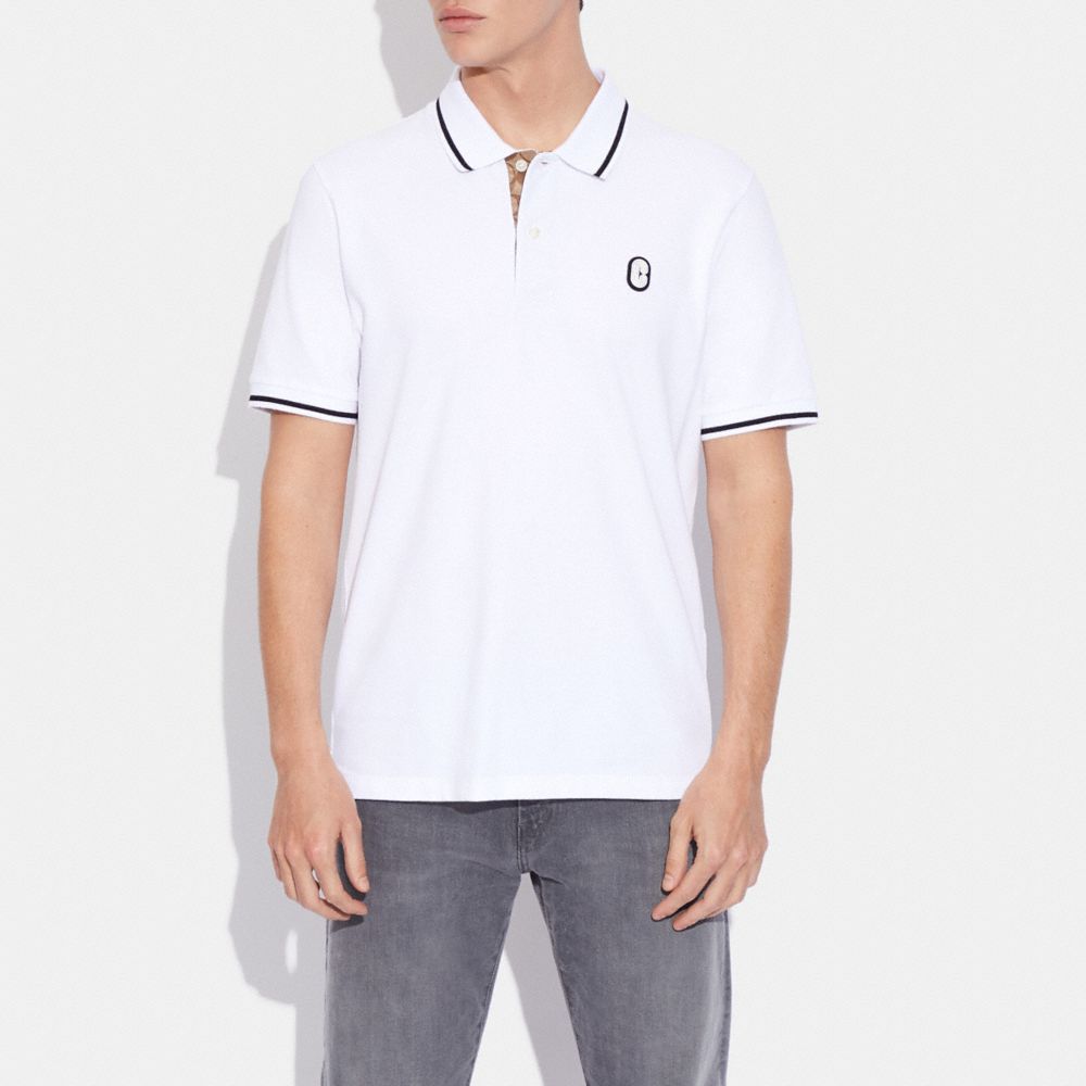 White and clearance grey polo shirt