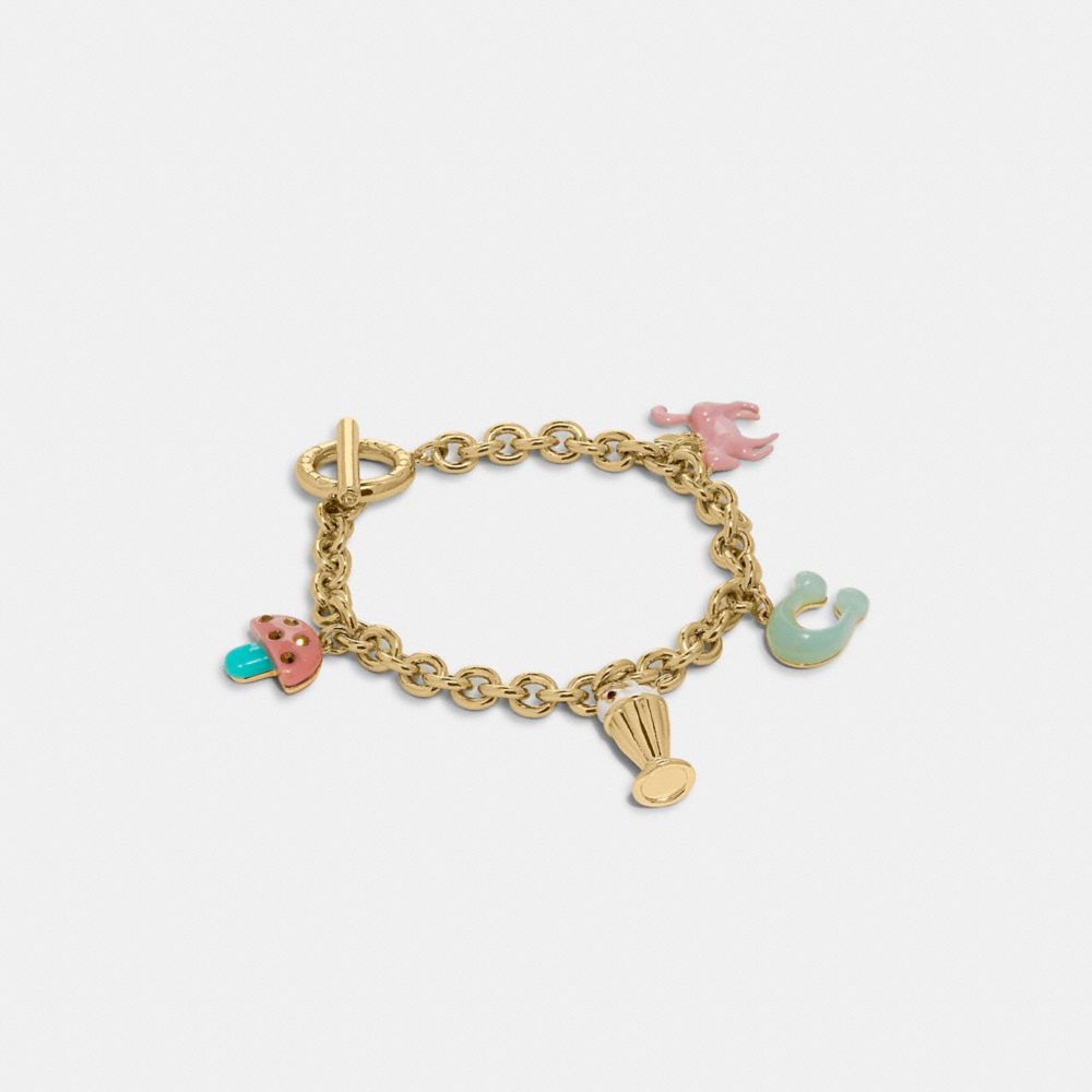 Toggle Bracelet with a Flower charm / Penny Foggo