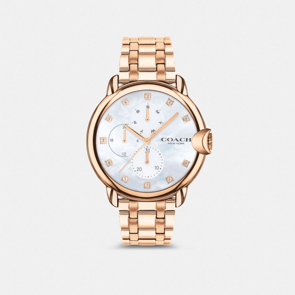 Coach rose hot sale gold watch