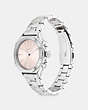COACH®,SUZIE WATCH, 36MM,Stainless Steel,Stainless Steel,Angle View