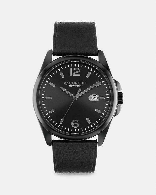 COACH グレイソン ウォッチ 41mm ブラック メンズ 腕時計