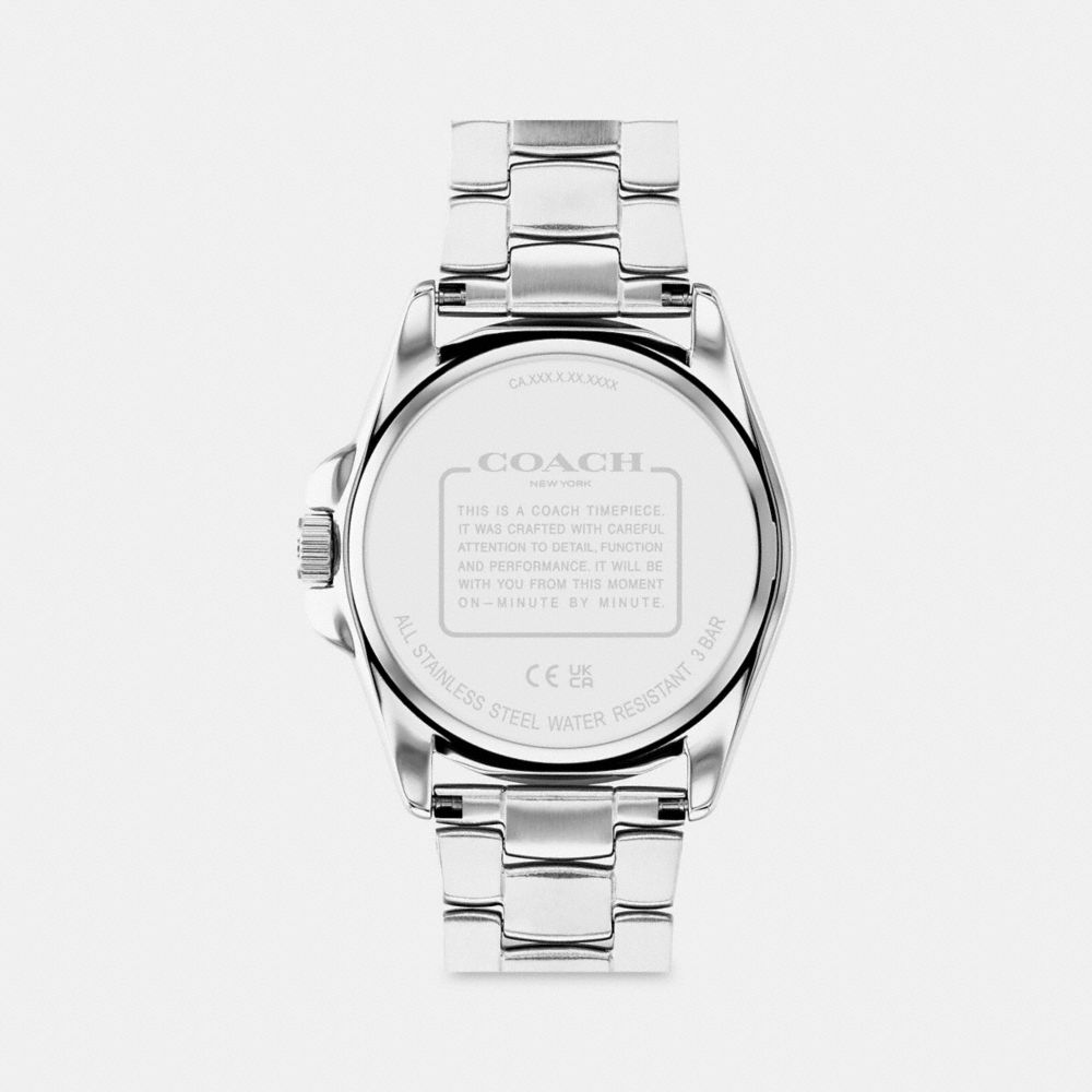 COACH®,Greyson Watch, 41 Mm,,Back View