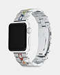 COACH®,APPLE WATCH® STRAP, 38MM AND 40MM ,Stainless Steel,Stainless Steel/ Multi,Angle View