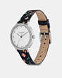COACH®,RAYDEN WATCH, 32MM,Leather,Navy,Angle View