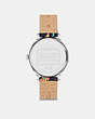 COACH®,RAYDEN WATCH, 32MM,Leather,Navy,Back View