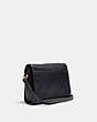 COACH®,VINTAGE DEVON BAG,Glovetanned Leather,Small,Brass/Navy,Angle View
