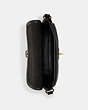 COACH®,VINTAGE DEVON BAG,Glovetanned Leather,Small,Brass/Navy,Inside View,Top View