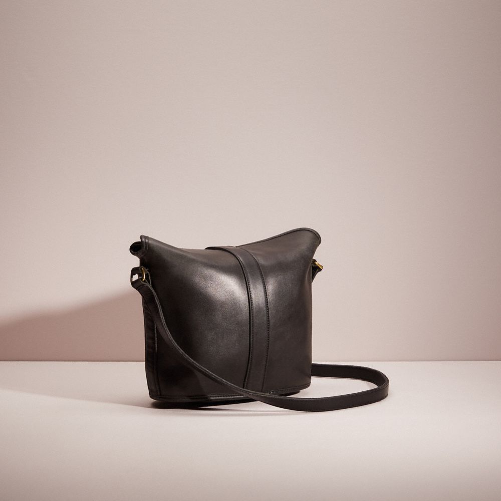 バッグ Coach Vintage 2-Way Leather Shoulder Bag Vintage Coach Small Soho Leather Hobo Shoulder Bag Black
