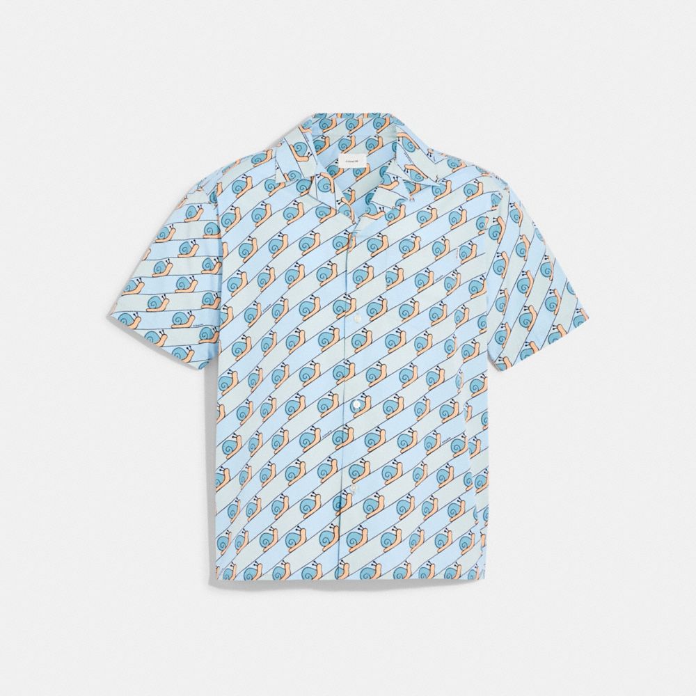 Snail Camp T Shirt In Organic Cotton