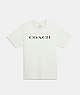 COACH®,ESSENTIAL T-SHIRT IN ORGANIC COTTON,Organic Cotton,Mint Green,Front View