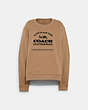 COACH®,MADE IN NEW YORK SWEATSHIRT,wool,Camel,Front View