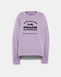 COACH®,MADE IN NEW YORK SWEATSHIRT,wool,Lilac,Front View