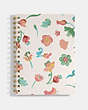 COACH®,SPIRAL NOTEBOOK WITH DREAMY LAND FLORAL PRINT,Chalk,Front View