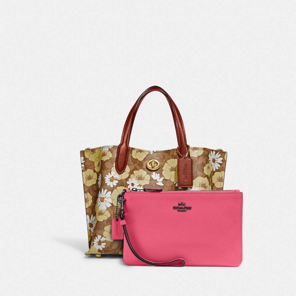 Coach tote bag on sale flower