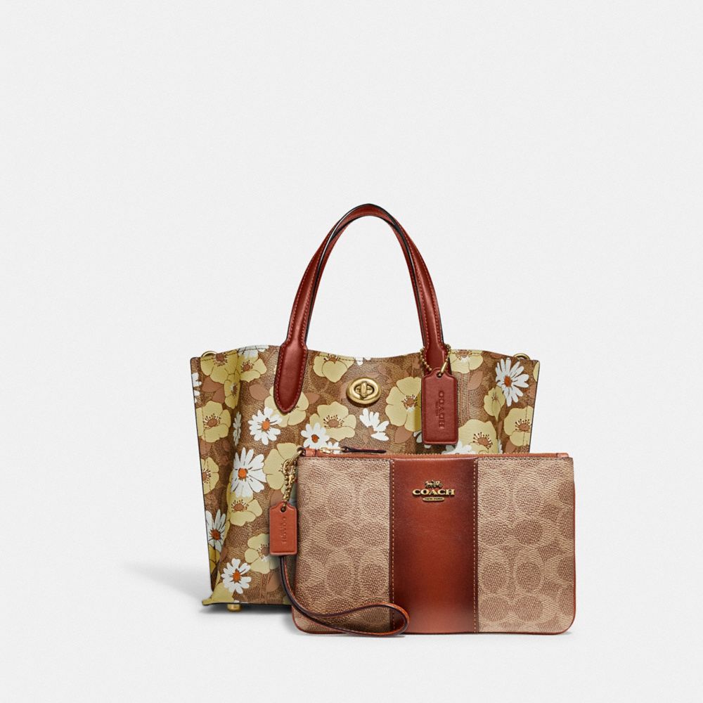 Floral on sale coach tote