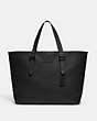 COACH®,CARRIAGE TOTE,Leather,X-Large,Black,Front View