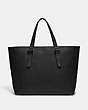 COACH®,CARRIAGE TOTE,Leather,X-Large,Black,Back View