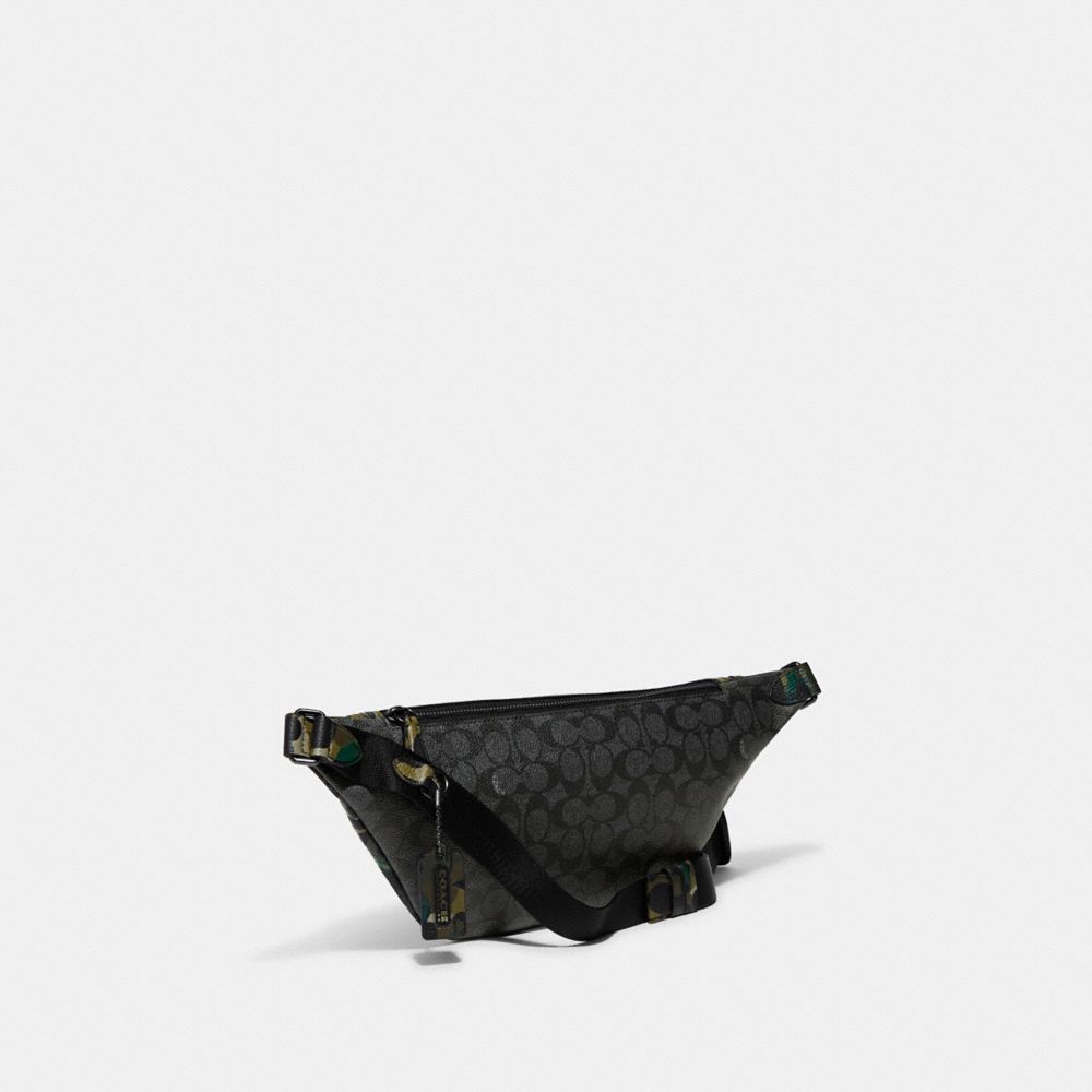 League Belt Bag In Signature Canvas With Camo Print