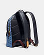 COACH®,CHARTER BACKPACK IN SIGNATURE DENIM,Calf Leather,X-Large,Washed Denim,Angle View