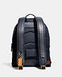 COACH®,CHARTER BACKPACK IN SIGNATURE DENIM,Calf Leather,X-Large,Washed Denim,Back View