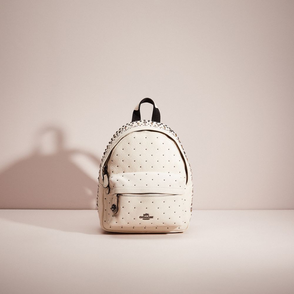 Coach campus backpack store with rivets