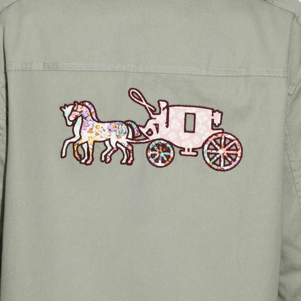 COACH®,Horse And Carriage Lightweight Shacket,,Detail View