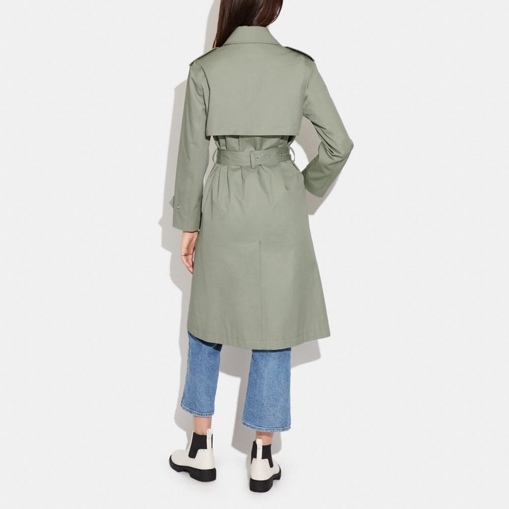 Snap Front Trench Coat