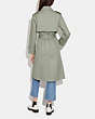 COACH®,SNAP FRONT TRENCH COAT,Light Green,Scale View