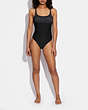 COACH®,SIGNATURE ONE PIECE SWIMSUIT,Polyamide,Black,Scale View
