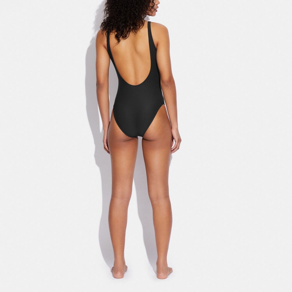 COACH®,Signature One Piece Swimsuit,,Scale View