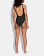 COACH®,SIGNATURE ONE PIECE SWIMSUIT,Polyamide,Black,Scale View